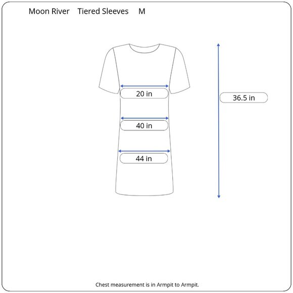 Moon River B/W Striped Flutter Sleeve Dress M Cotton Aldegon Blend Casual HOCO - Picture 4 of 12